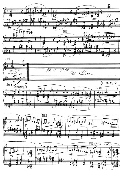 op.15 Nr.4 a-Moll, 1969, 1