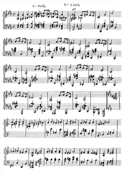 Klavierstueck c-Moll 9-2002, 1